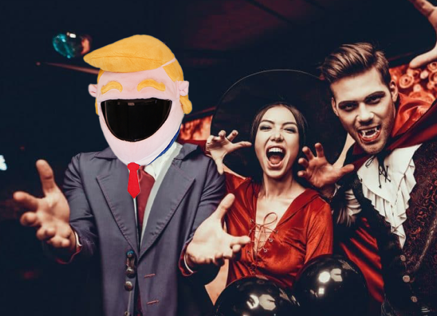 Halloween trump costume party